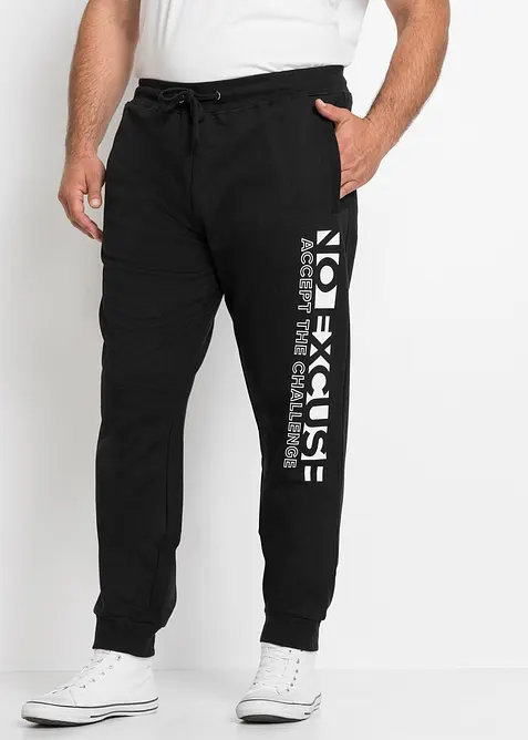 Pantalon de jogging à imprimé sportif, 100% coton, bonprix