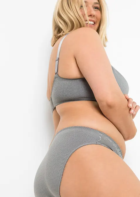 Lot de 2 slips avec dentelle, bonprix