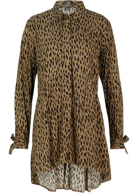 Chemisier 100% viscose, plus long derrière, bonprix