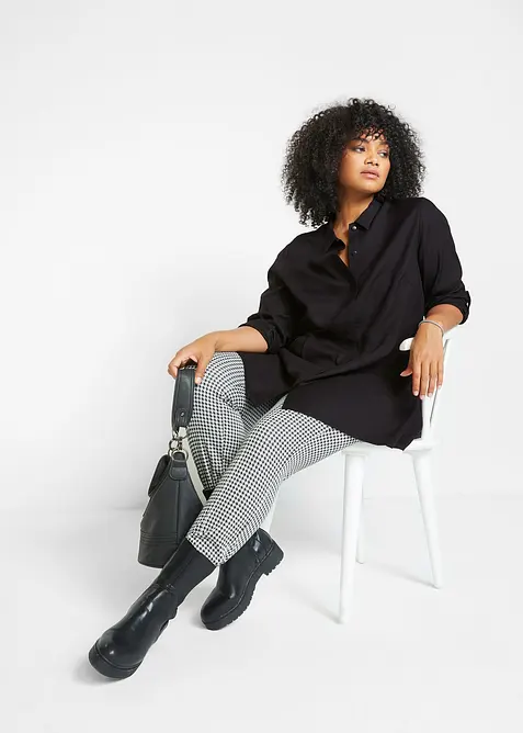 Chemisier 100% viscose, long derrière, bonprix