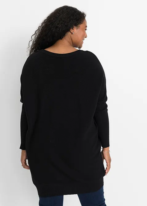 Pull long en viscose mélangée, bonprix