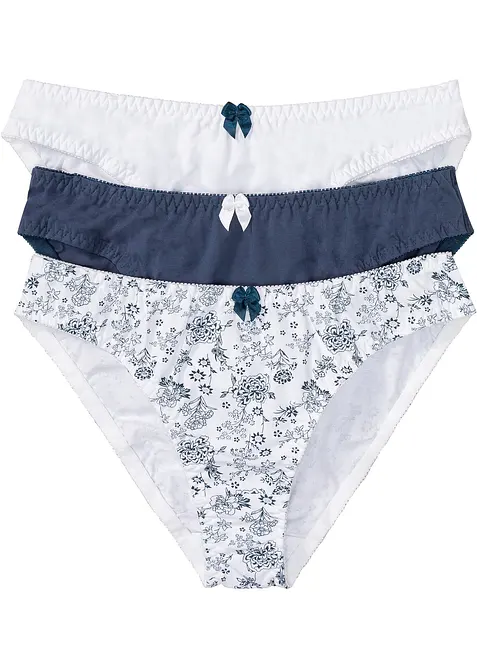 Lot de 3 slips coton, bonprix