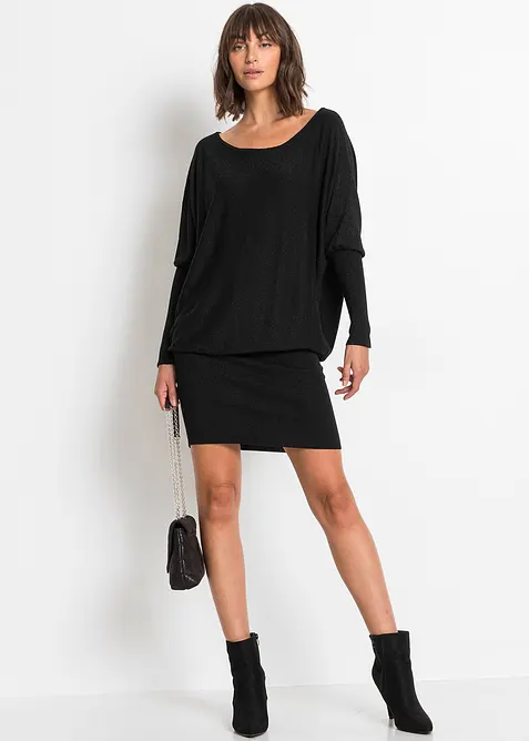 Robe fluide en maille de viscose mélangée, bonprix