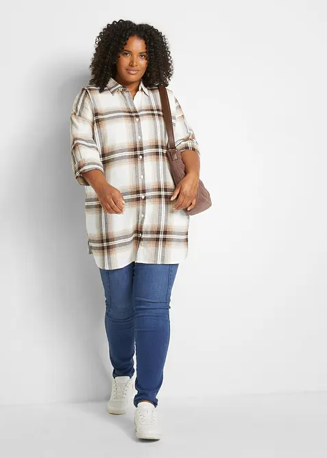 Chemisier en flanelle 100% coton, bonprix