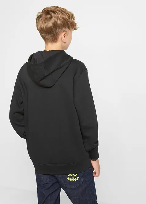 Sweat-shirt à capuche en coton mélangé doux, bonprix