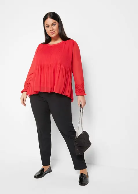 Pantalon avec taille entièrement élastiquée, bonprix