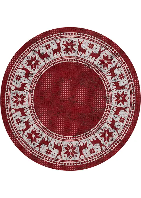 Tapis rond avec motif de Noël, bonprix