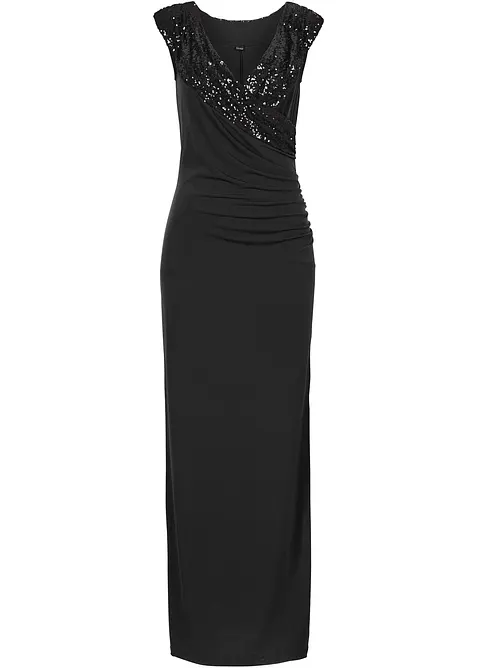 Robe en jersey à sequins, bonprix
