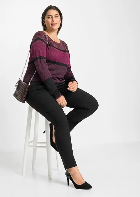 Pull en fine maille, viscose majoritaire, bonprix