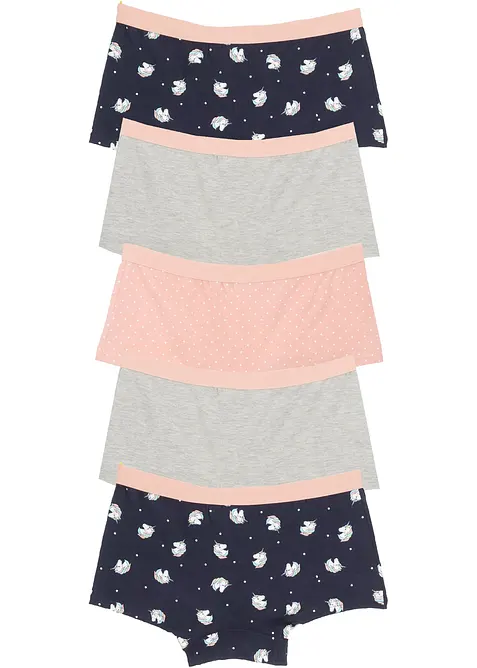Lot de 5 culottes avec coton doux, bonprix