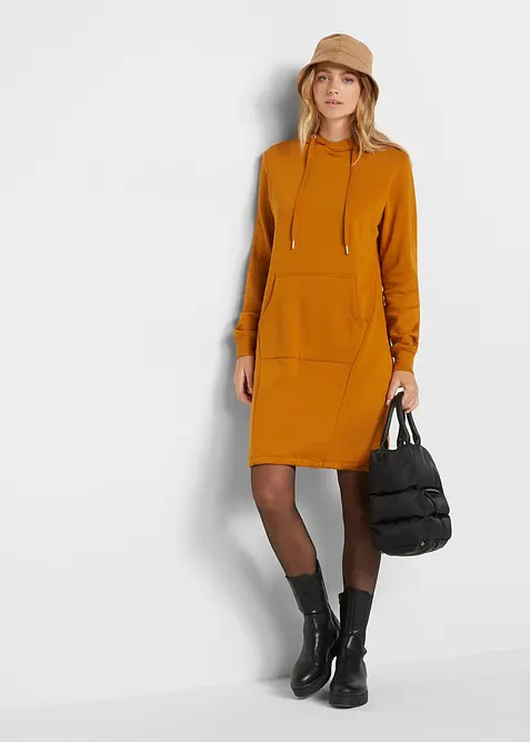 Robe sweat en coton mélangé, bonprix