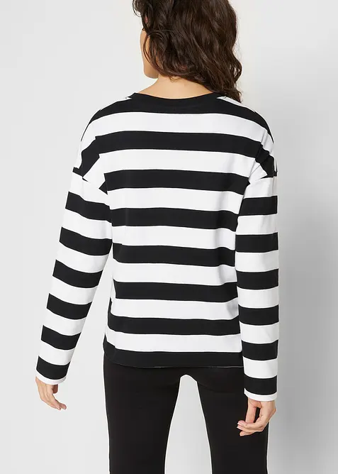 T-shirt manches longues 100% coton interlock, bonprix