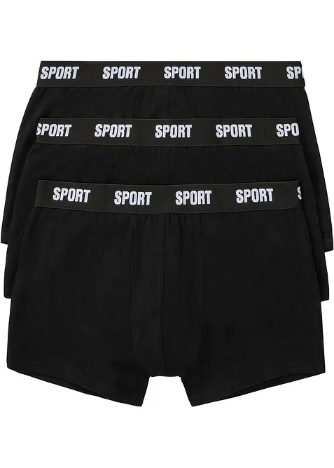 Lot de 3 boxers coton, bonprix