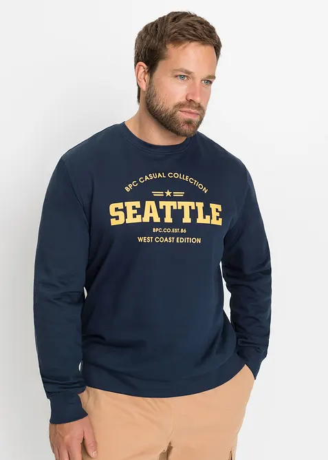 Lot de 2 sweats 100% coton, bonprix