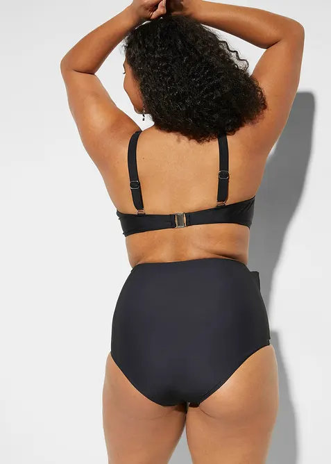 Bas de bikini sculptant taille haute avec lien à nouer, maintien fort, bonprix