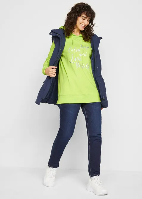 Sweat &agrave; capuche 100% coton, bonprix