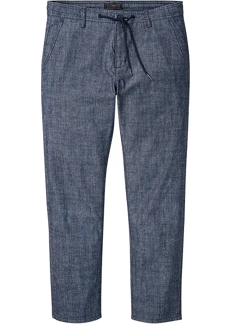 Chino regular et droit en chambray, bonprix