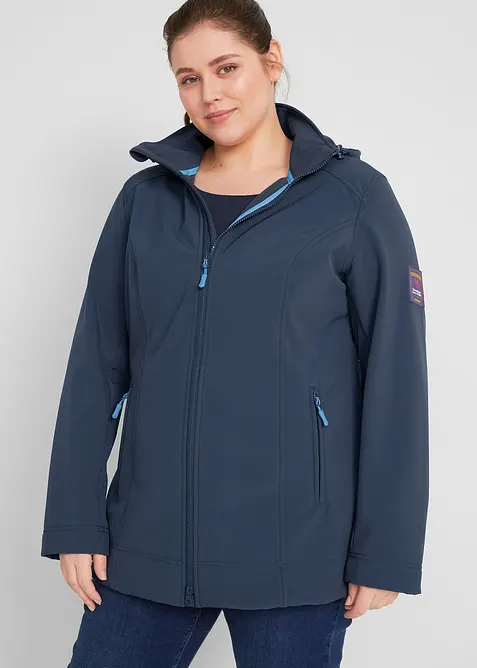 Veste softshell extensible, imperm&eacute;able, bonprix