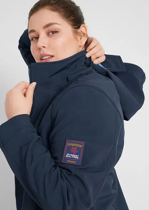 Veste softshell extensible, imperm&eacute;able, bonprix