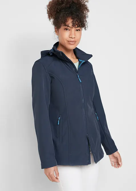 Veste softshell extensible, imperm&eacute;able, bonprix