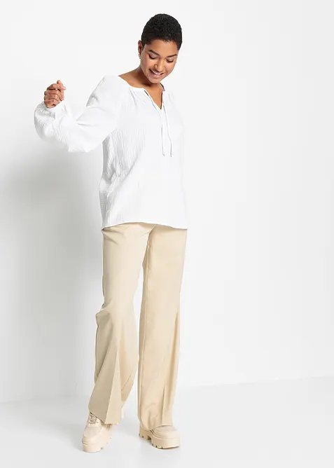 Blouse ample en gaze de coton, bonprix