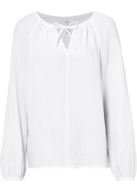 Blouse ample en gaze de coton, bonprix