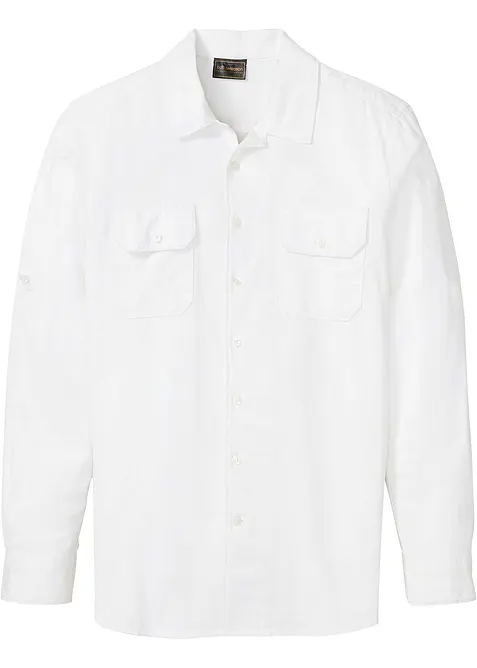 Chemise en lin majoritaire, bonprix