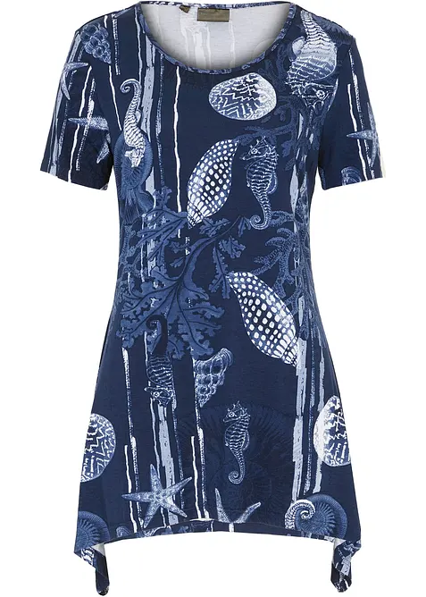 T-shirt long en viscose extensible, bonprix