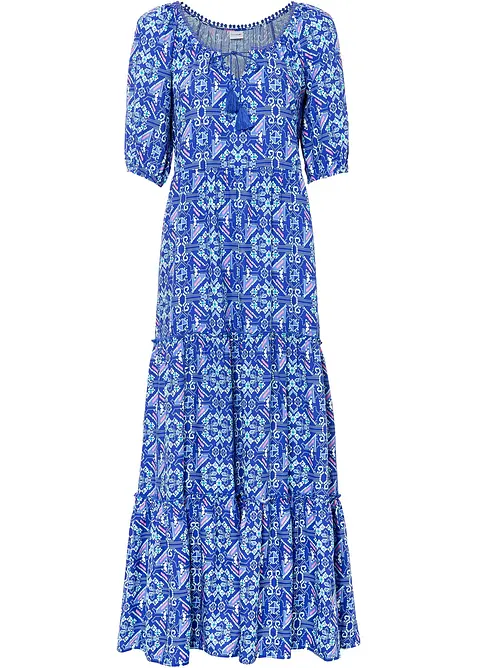 Robe longue imprimée en viscose, bonprix