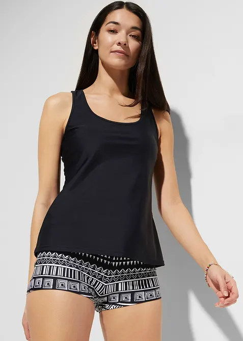 Tankini (ens. 3 pces) avec haut brassière, bonprix
