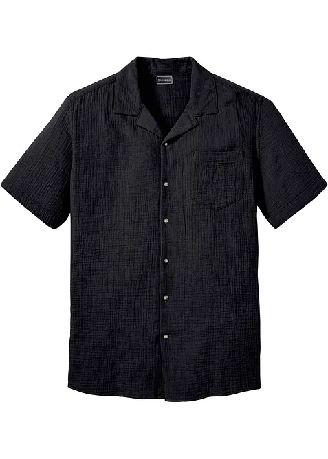 Chemise manches courtes en gaze 100% coton, bonprix