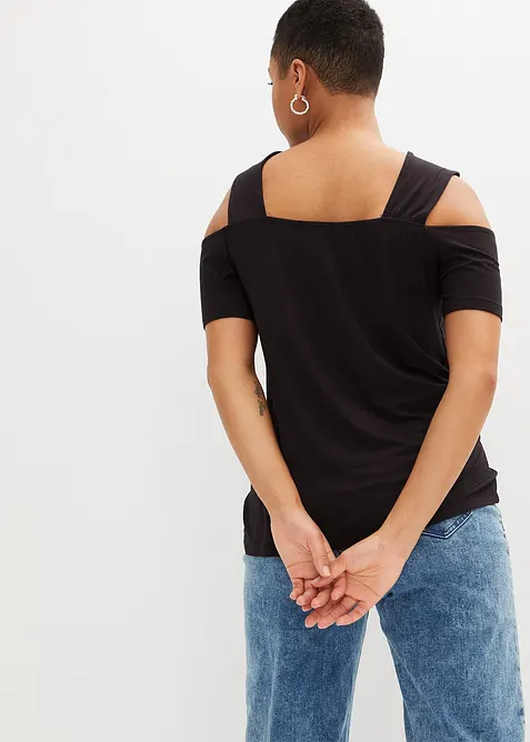 T-shirt à découpes en viscose, bonprix