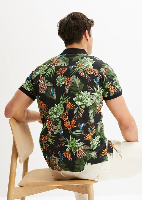 Polo en maille piquée, 100% coton, bonprix