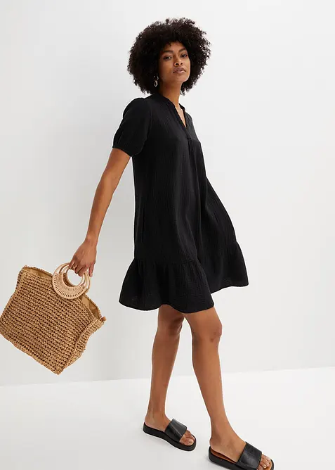 Robe courte en gaze de coton, bonprix