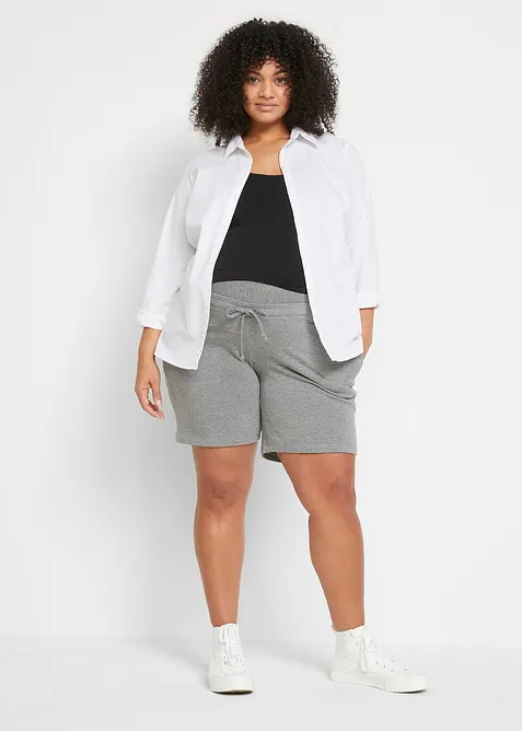 Lot de 2 bermudas de grossesse en molleton doux, bonprix