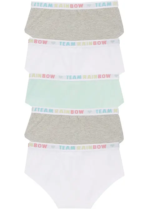 Lot de 5 shorties coton, bonprix