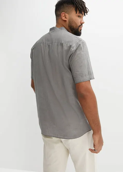 Chemise manches courtes aspect d&eacute;lav&eacute;, bonprix