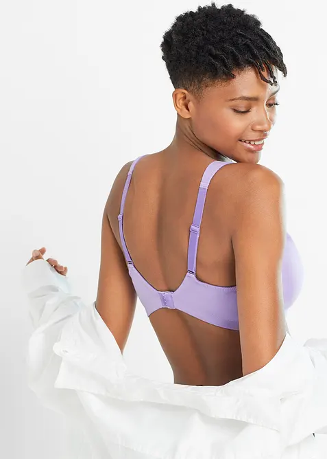 Lot de 3 soutiens-gorge coton sans armatures, bonprix