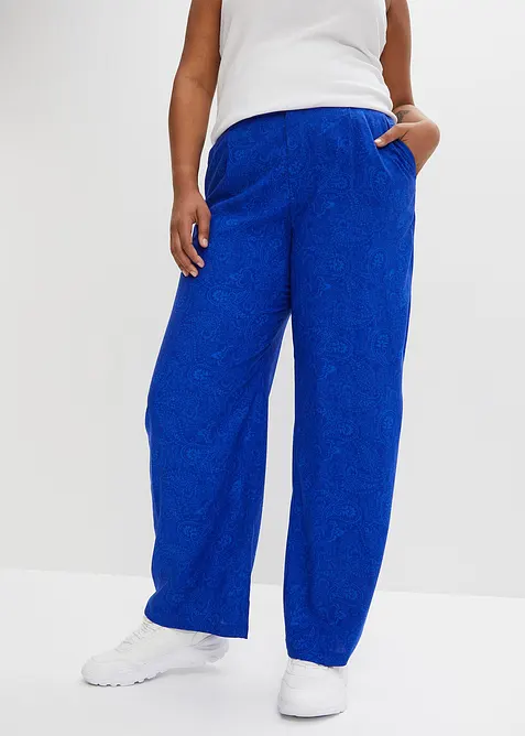 Pantalon palazzo en viscose fluide, bonprix