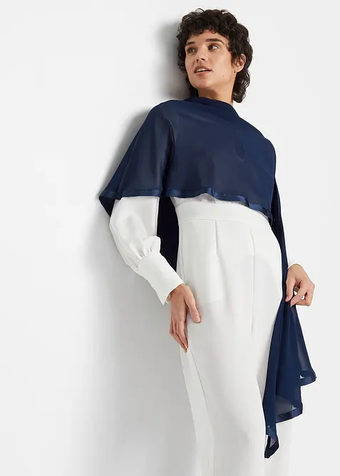 Étole avec bordure en satin, bonprix