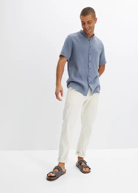 Chemise manches courtes en gaze de coton, bonprix