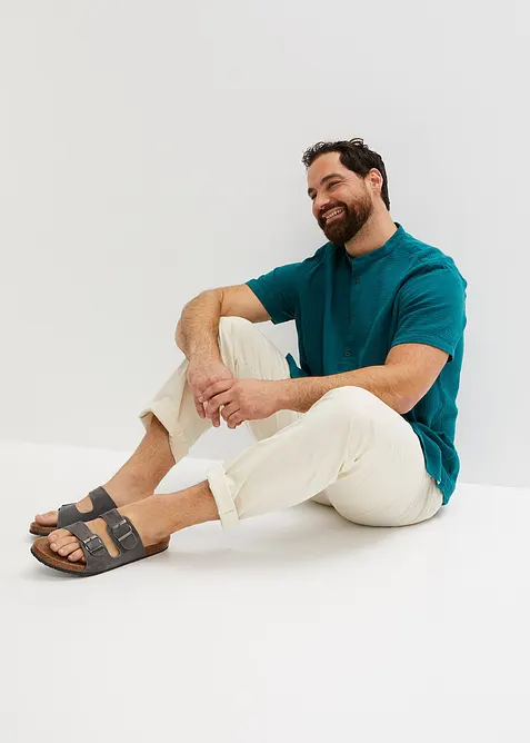 Chemise manches courtes en gaze de coton, bonprix