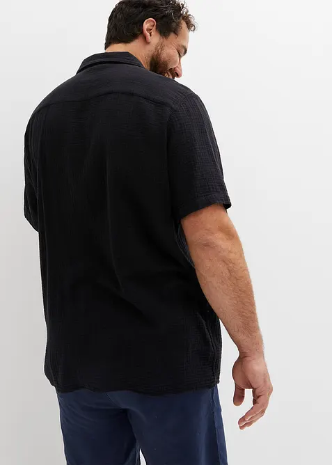 Chemise manches courtes en gaze 100% coton, bonprix