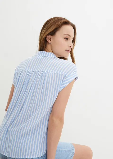 Blouse manches courtes en viscose fluide, bonprix