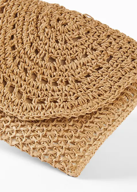 Sac &agrave; bandouli&egrave;re en paille, bonprix