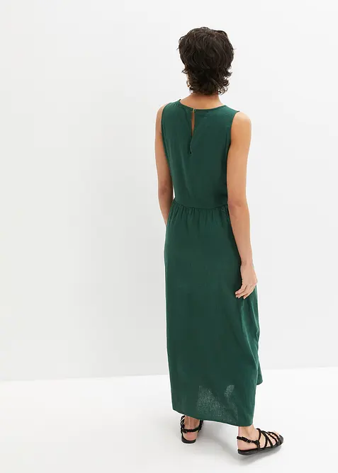 Robe longue en l&eacute;ger m&eacute;lange de lin et viscose, bonprix