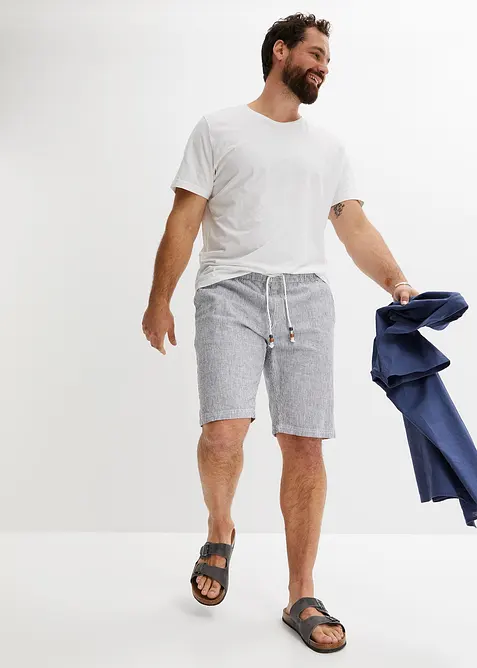 Bermuda en lin, Regular, bonprix