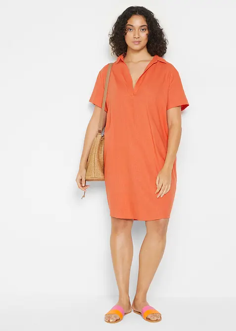 Robe-tunique légère en lin mélangé, bonprix