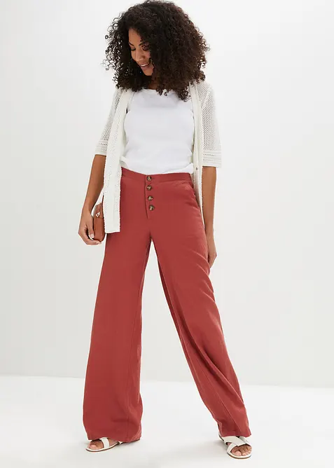 Gilet en maille ajourée, bonprix