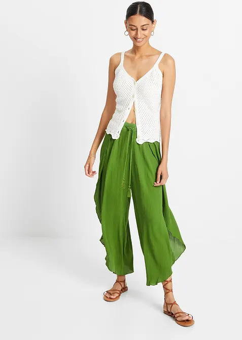 Pantalon effet froissé, bonprix